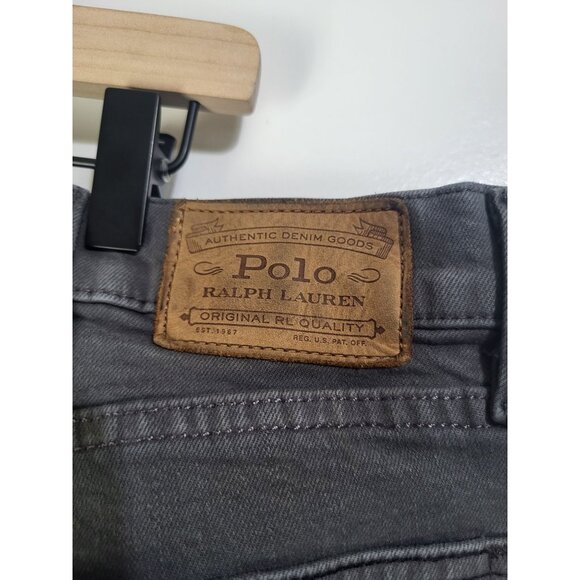 POLO Ralph Lauren Men's Hampton Relaxed Straight Jeans Grey Stretch 40x30 - Picture 10 of 14